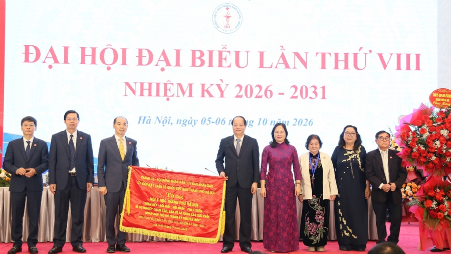 Đại hội đại biểu Hội Y học thành phố Hà Nội lần thứ VIII (nhiệm kỳ 2026 - 2031) kỷ niệm 50 năm thành lập